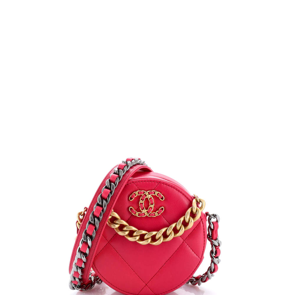 Chanel 19 Round Clutch With Chain #259049C25B